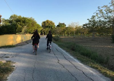 Two very happy bike riders